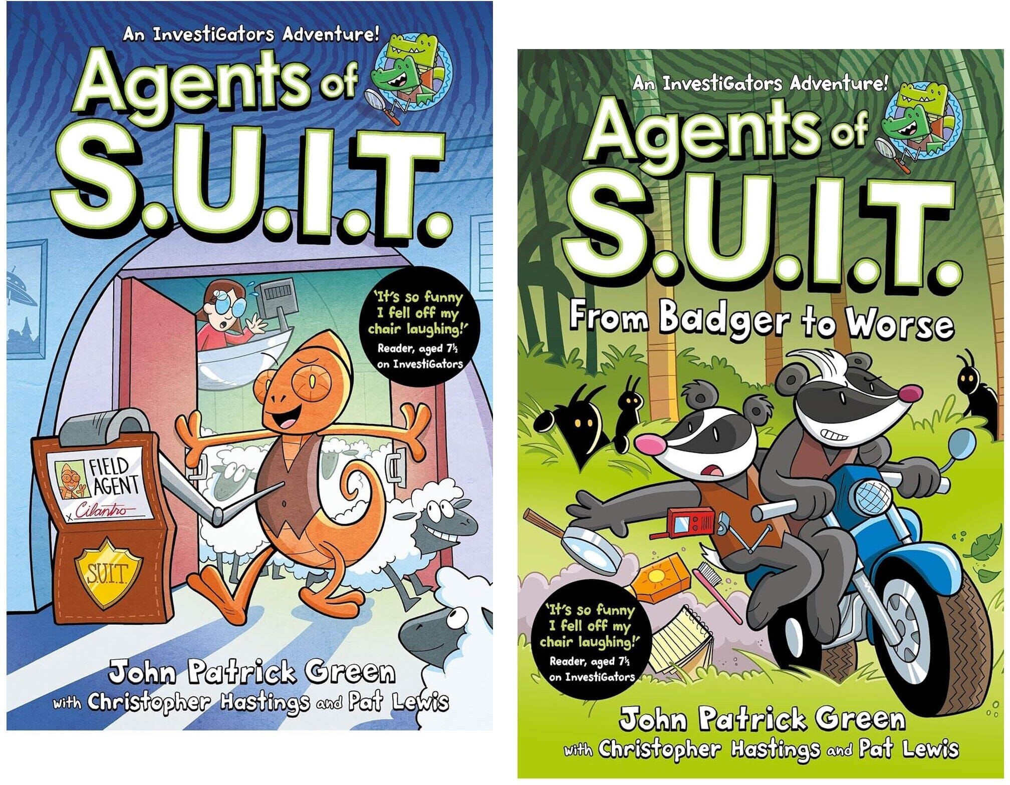 InvestiGators: Agents of S.U.I.T. Series By John Patrick Green 2 Illustrated Comic Books Collection Set - Ages 7-9 - Paperback Macmillan