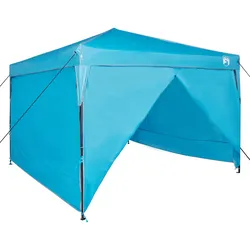 vidaXL Pavillon-Zelt Blau 300 x 300 x 227 / 236 / 245 cm Oxford Stoff