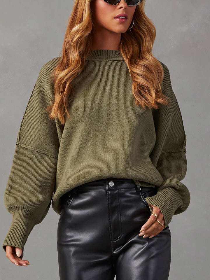 LA Angels Pullover in Oliv - L
