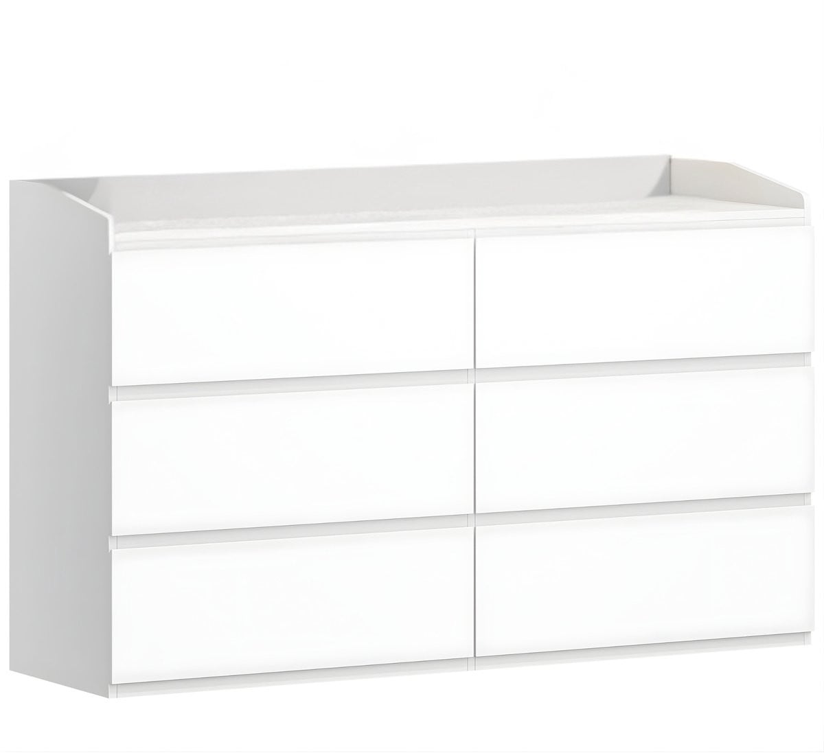 Happiq Ladekast met 6 laden en werkblad – Moderne stijl – Ivoor