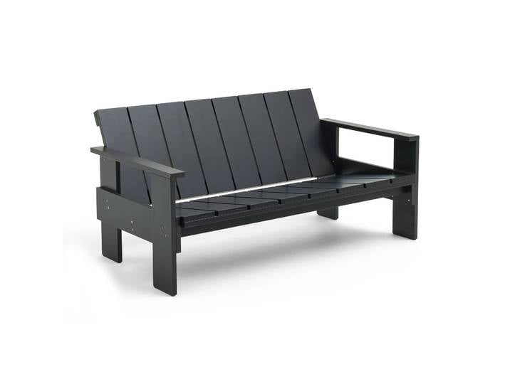HAY Crate Lounge Sofa Kiefernholz lackiert Black
