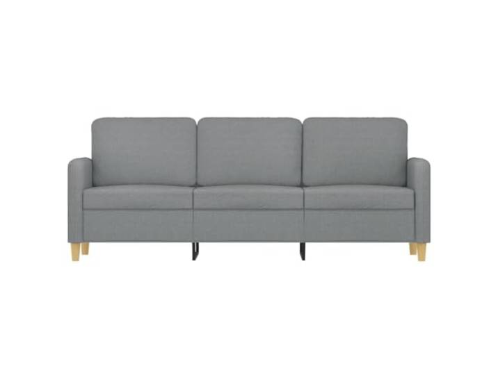 KTHLBRH 3-Sitzer-Sofa, hellgrau, 180 cm, aus Stoff Gestell aus Metall, Polsterung aus Schaumstoff, modernes Design, maximale Belastung 110 kg pro Sitz