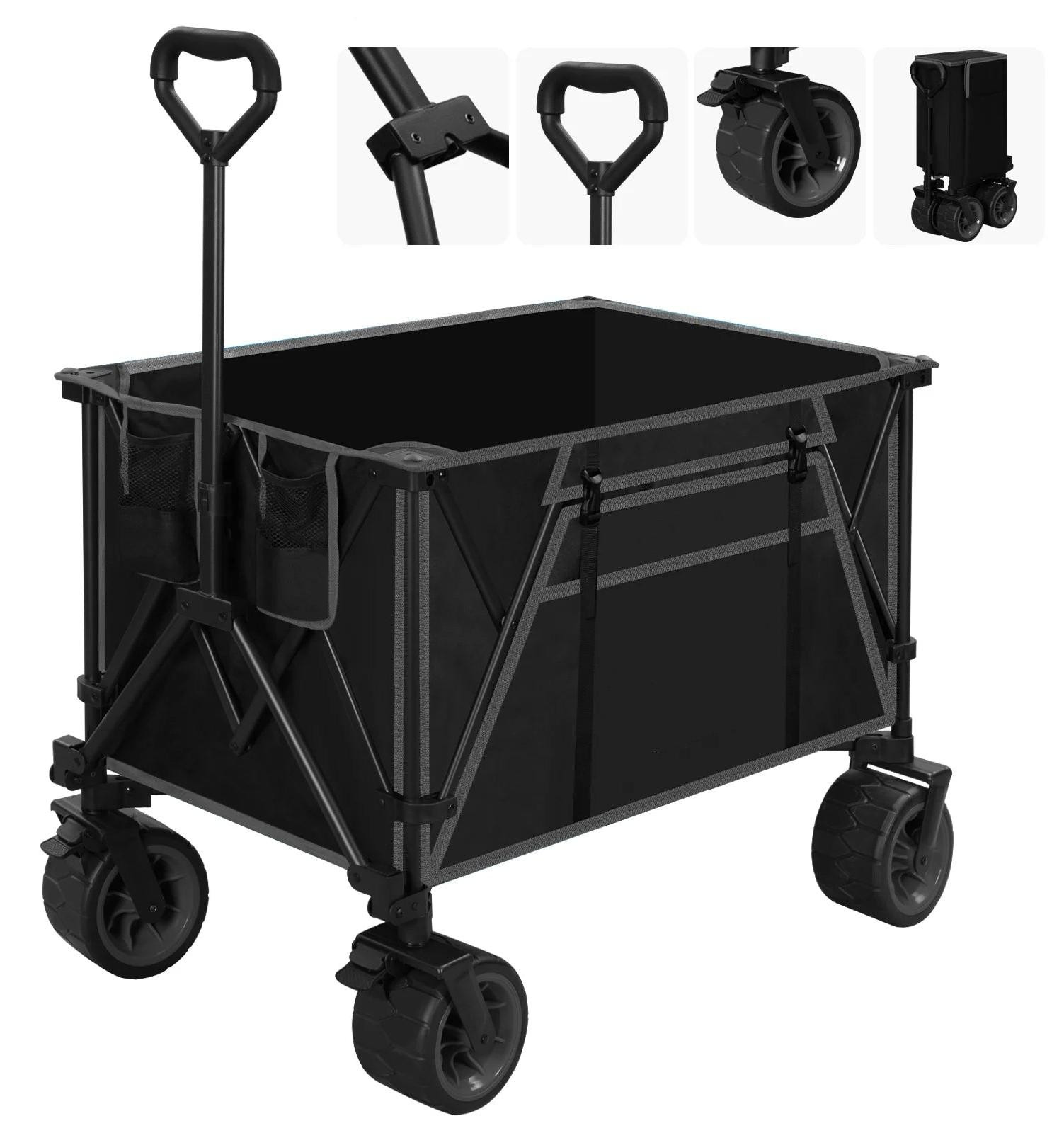 Selius Opvouwbare Bolderkar met Remmen, 240L
