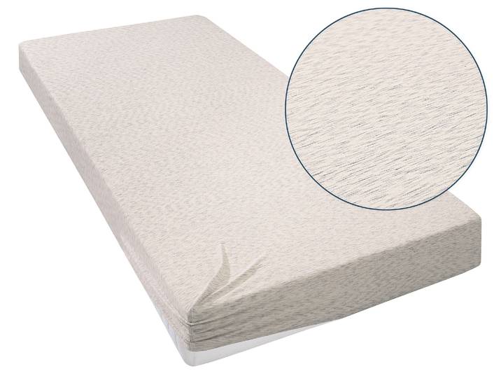 Spannbettlaken GOODPRODUCT Strawberry in uni oder bunten Rainbow-Colors , beige (schwarz, rainbow), B:160cm L:200cm, Jersey, Obermaterial: 50% Baumwolle, 50% Polyester, Bettlaken, Spannbettlaken, Bettlaken für Matratzen bis 18cm Höhe, Spannbetttuch mit Baumwolle