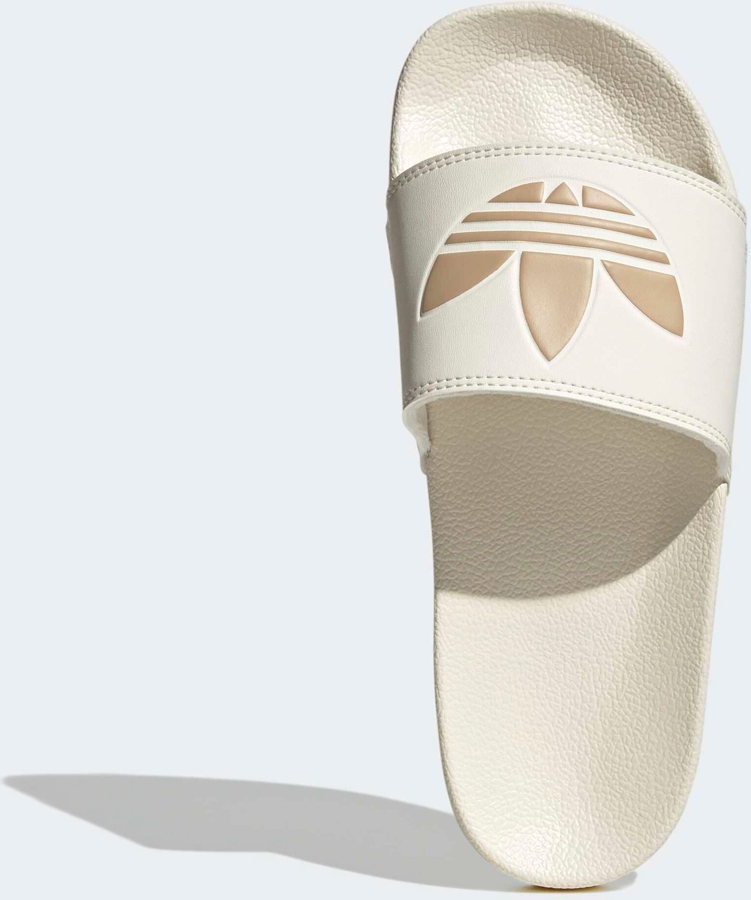 Badesandale ADIDAS ORIGINALS "LITE ADILETTE", Damen, Gr. 37, weiß (sanftes weiß, warm sandstone, warm sandstone), Synthetik, Schuhe Badesandale, Badelatschen