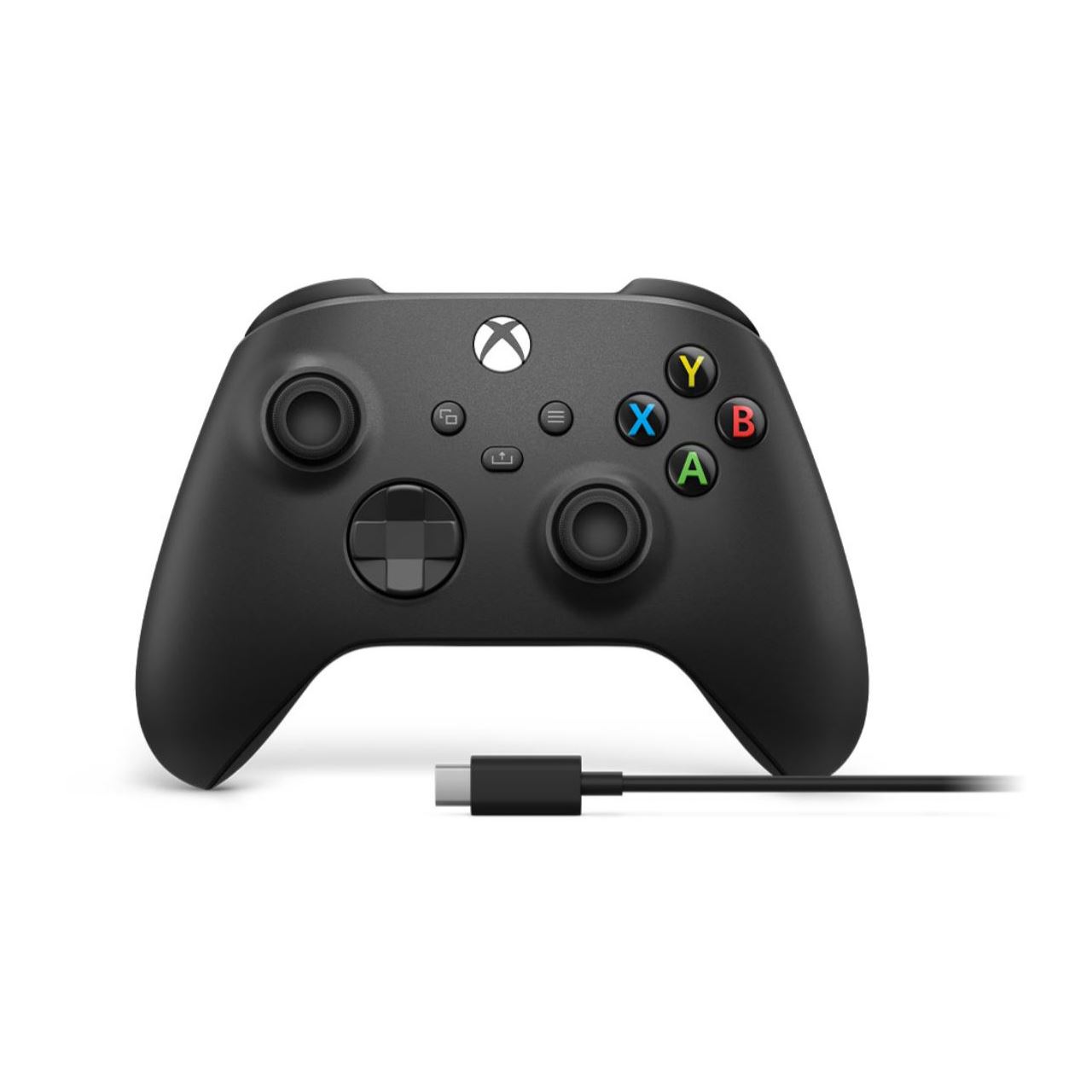 Microsoft Wireless Controller + USB-C Cabel 2,7m Carbon Black, für PC / Xbox One / S / X, EP2-29944