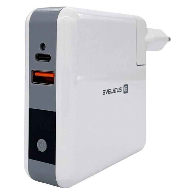 Evelatus Travel adapter Wireless Charger EWC06 (15 W, 2 Ports) (EWC06WH)