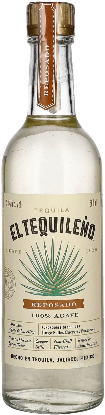 El Tequileño Tequila El Tequileño Reposado 100% Agave 38% Vol. 0,5l