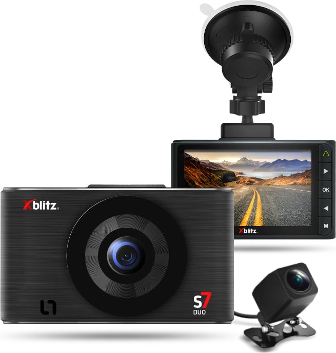 Xblitz S7 Duo: Complete set met dashcam en achteruitrijcamera