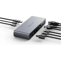 Targus HDTB4D-EU (Thunderbolt, 4 Ports), Dockingstation + USB Hub, Grau