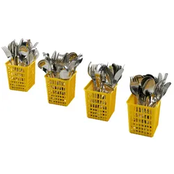 Zanussi 4 Besteckbehälter, gelb
