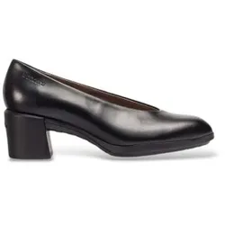 Wonders für Damen. H-6701_2525_5792 Lederschuhe Reghost 01 Schwarz (39), 3 bis 5 cm, Keine, Lässig, Klassisch