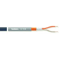 Tasker Audio Cable, schwarz, 100m, PVC 1.50x6.30mm (100 m), Audiokabel