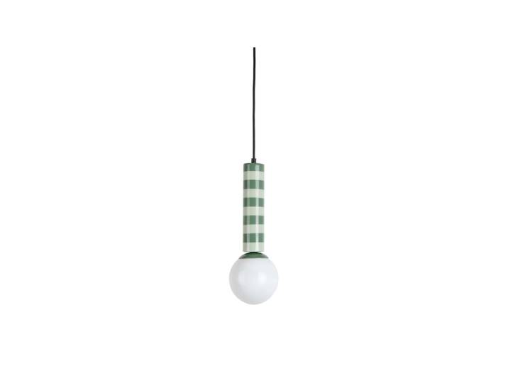 Suspension métal vert 12x12x38cm