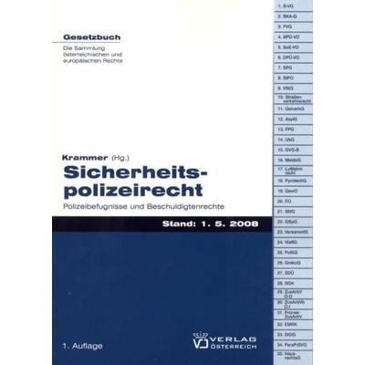 Sicherheitspolizeirecht, Taschenbuch von , Verlag Österreich, 978-3-7046-5119-8