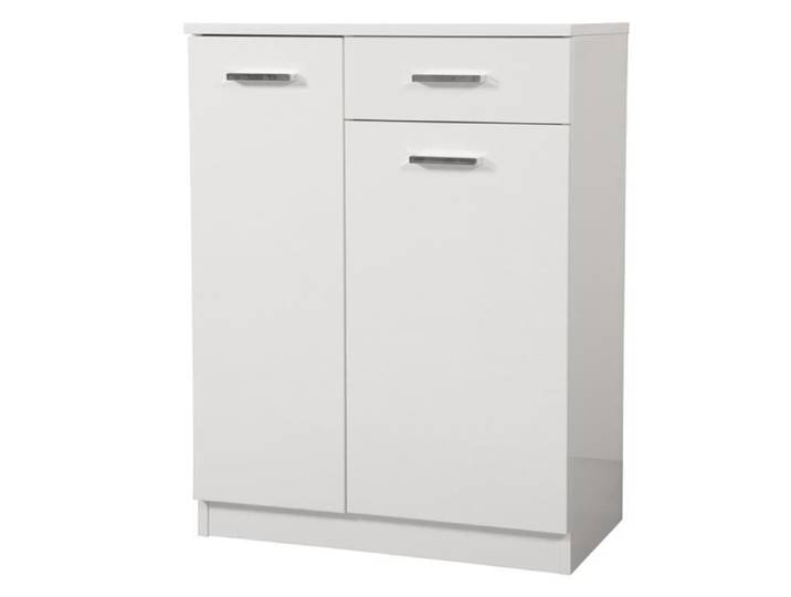 Base polyvalente - CLASSIC - Blanc Brillant - 60x34 - 2 portes et tiroir