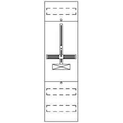 Striebel & John FD16H Zählerfeld ohne Verdrahtung, mit Dreipunkt-Befestigung, 6RE 2CPX054039R9999