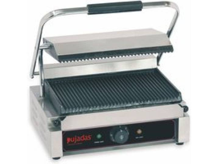 Grill Panini Plaques en Fonte Rainurées 320 x 210 mm - Pujadas