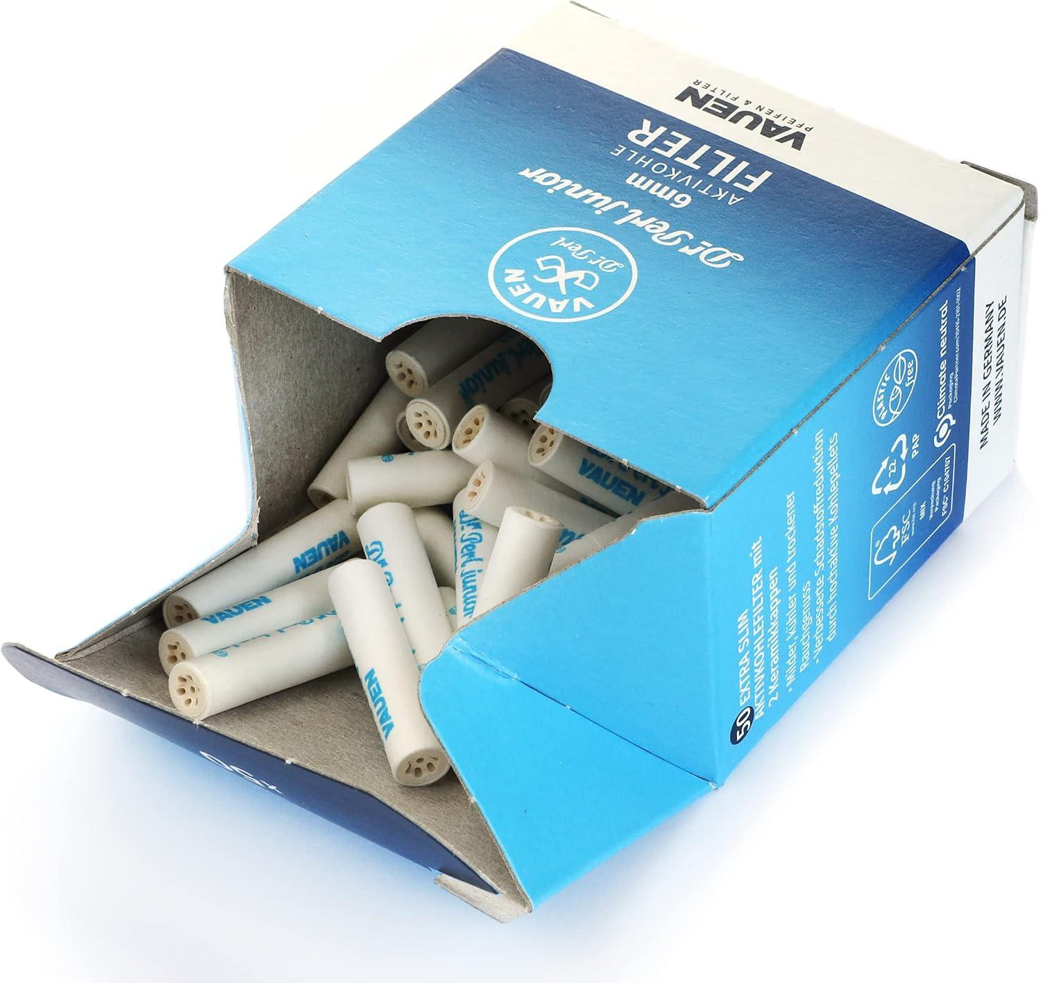Dr. Perl Jufifty 6mm Geactiveerde Houtskoolfilters x 50 stuks