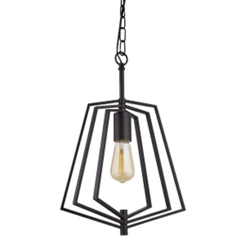 Searchlight Slinky Vierkante Hanglamp - Zwart