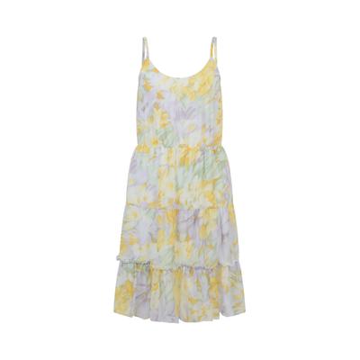 A-Linien-Kleid CLOUD 5IVE "CLOUD 5IVE Summer Dress", Damen, Gr. XS, US-Größen, bunt (gelb), 100% Polyester, normal, Kleider