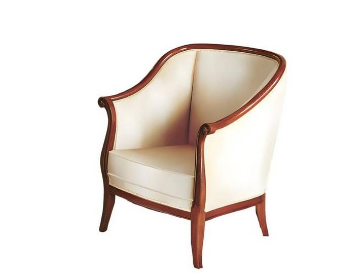 Xlmoebel Sessel Sessel Art déco in Weiß mit Holzgestell und hochwertiger Polsterung (1-St., Sessel Art déco), Made in Europa