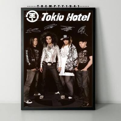 Uplifted Finds Metal Rock Band Tokio Hotel Poster Canvas Print Wall Art Decor 40 X 50 Cm No Frame 2