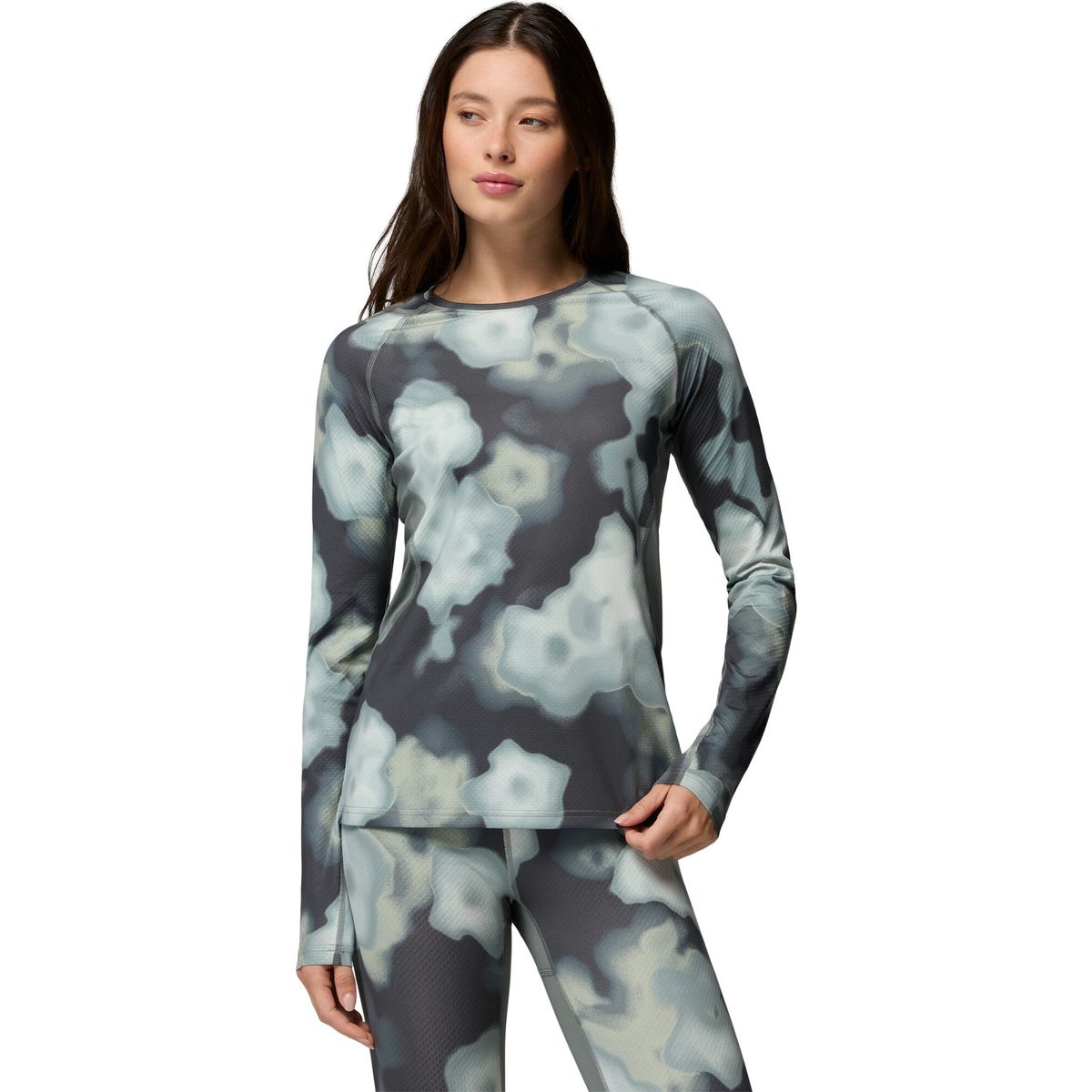 Columbia Women's W Omni-heat Infinity Knit Long Sleeve Crew sedona sage, dyeflower (342) M 201229-2012291-342-M