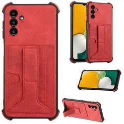 König Design Hülle Handy Schutz für Samsung Galaxy A13 5G Case Cover Bumper Etuis Halter Neu (Samsung Galaxy A13 5G), Smartphone Hülle, Rot