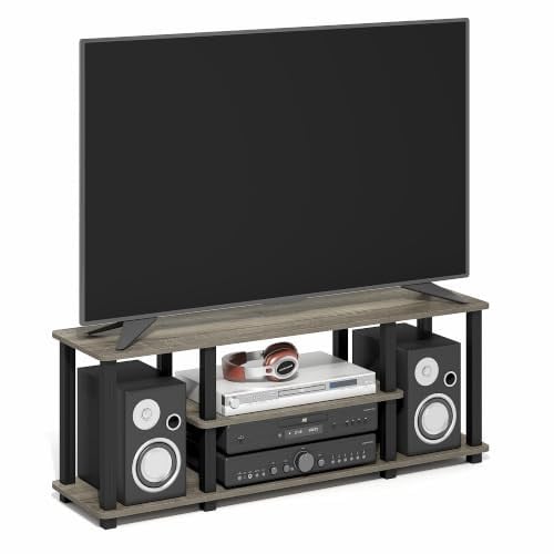 Furinno Turn-S-Tube TV-standaard met 3 niveaus in Frans eikenhout