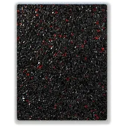 Terralith Farbmuster Glassteinteppich -Vetro Rosso / Nero-, Körnung: fein (1-4 mm)