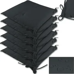 Detex Detex Sitzkissen 6er-Set Boston Anthrazit 43x39x5cm