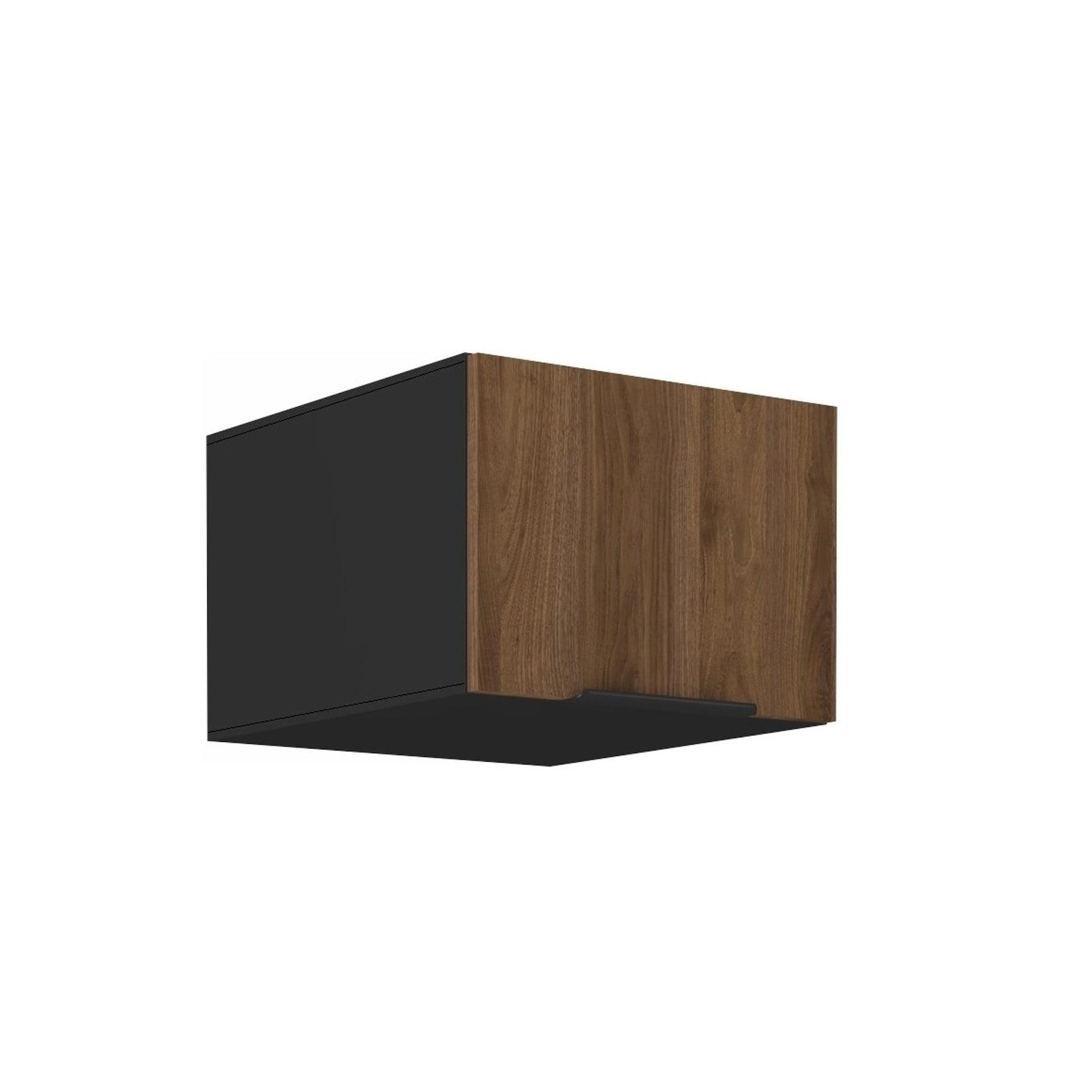 Aufsatzschrank Hochschrank 50 cm Küche MONZA Okapi Nußbaum Küchenzeile