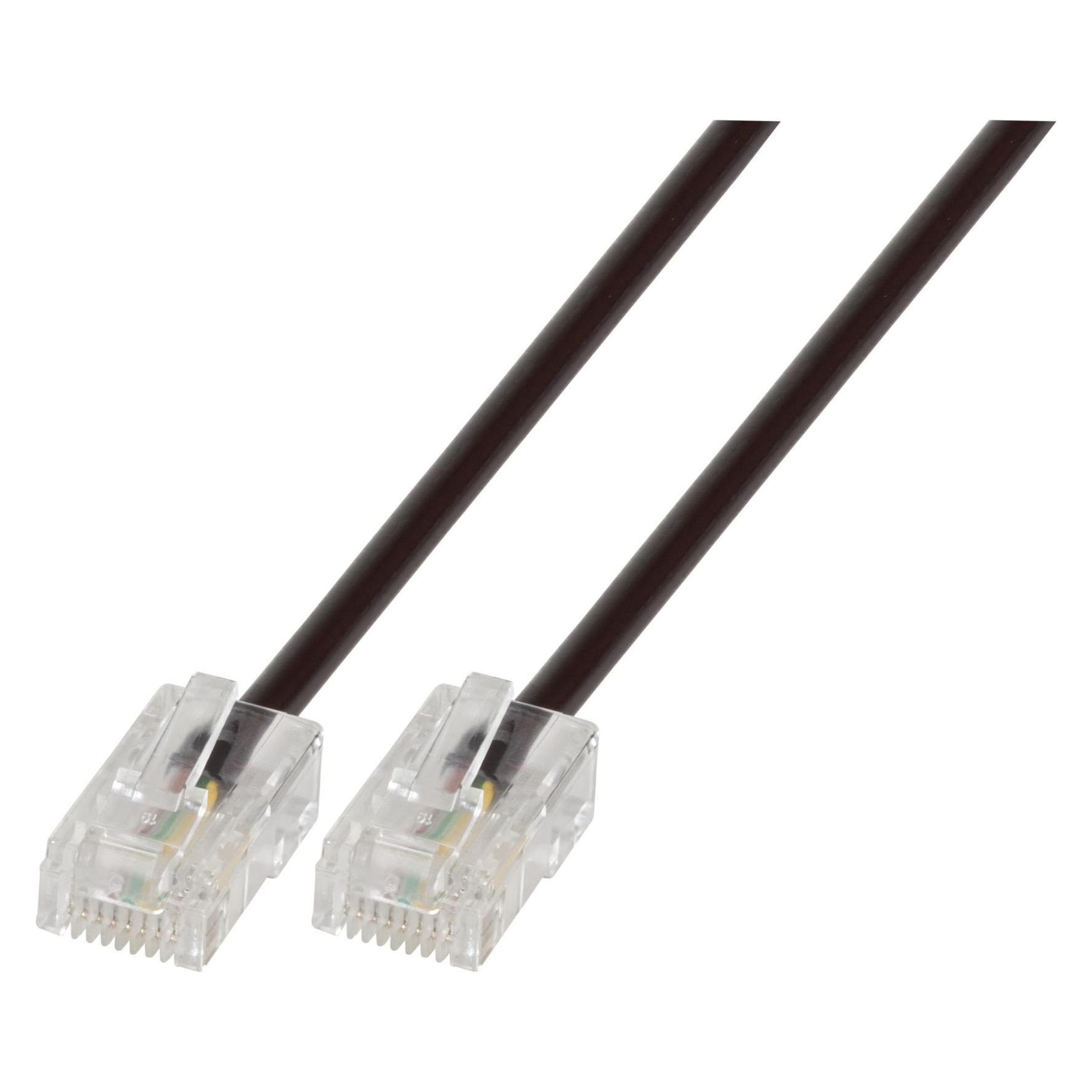 EFB Elektronik Modularkabel RJ45 (8/4) / RJ45(8/4) 4-fach Rundkabel 2,0 M (UTP, CAT8.2, 2 m) (K2408.2)
