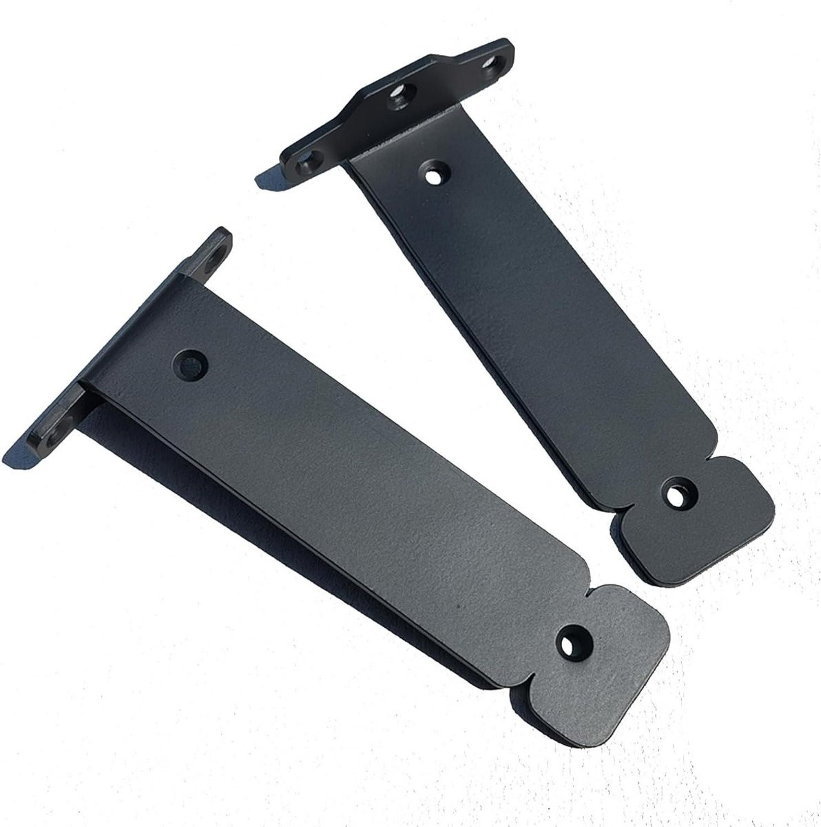 Zwevende Plankdragers - Verborgen Beugels - Zwart - 10 cm
