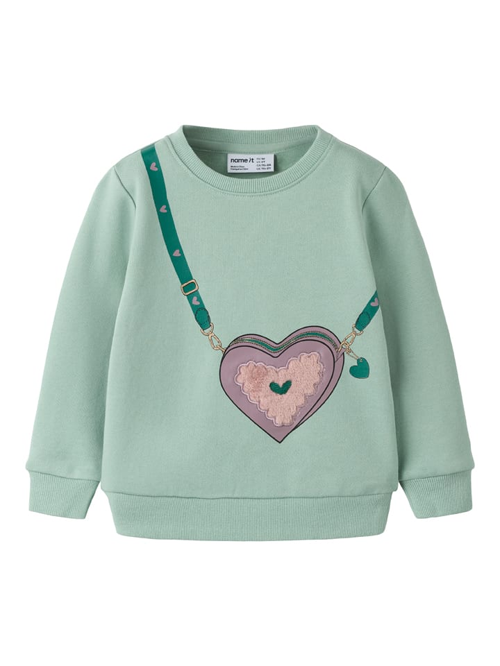 name it Sweatshirt "Nora" in Grün - 104