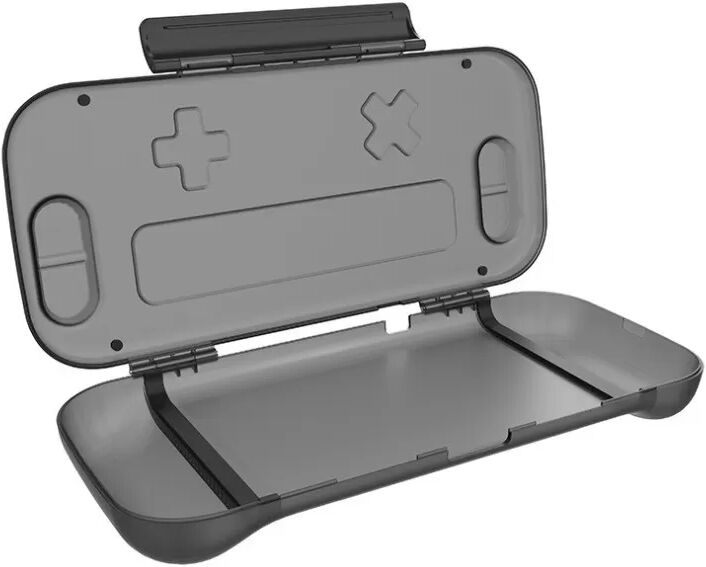 INF Cross Button Nintendo Switch 2 Schutzhülle - Schwarze ABS Kristallhülle