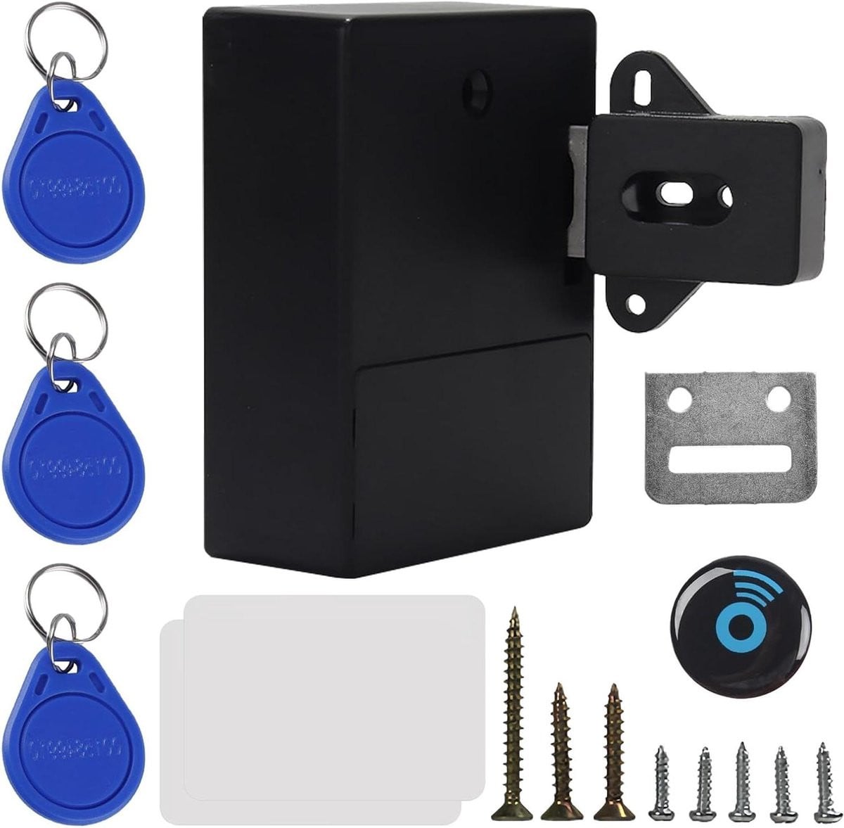 Allecto Slim Kastslot met NFC-technologie - Zwart