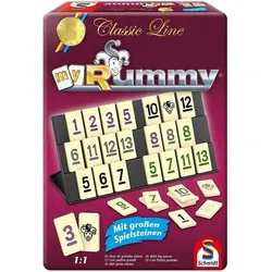 Schmidt Spiele Classic Line, MyRummy, Metalldose (Deutsch, Englisch, Französisch, Italienisch, 2 - 4 Spieler)