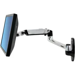 Ergotron LX Monitor Arm mit patentierter CF-Technologie (Wand, 32", 9.10 kg), Monitor Halterung, Silber