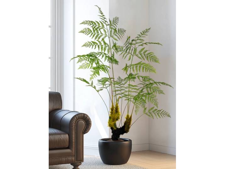 Fausse Fougère en Forme de Singe localité, Grande Plante Verte Bionique, Embellissement Nik, Plante en Pot, Décoration