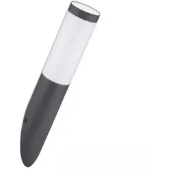 ISOLED Außenwandleuchte, IP44, Fackelform, E27 (exkl.), Anthrazit / Abdeckung satiniert, ohne Sensor ISO-115008
