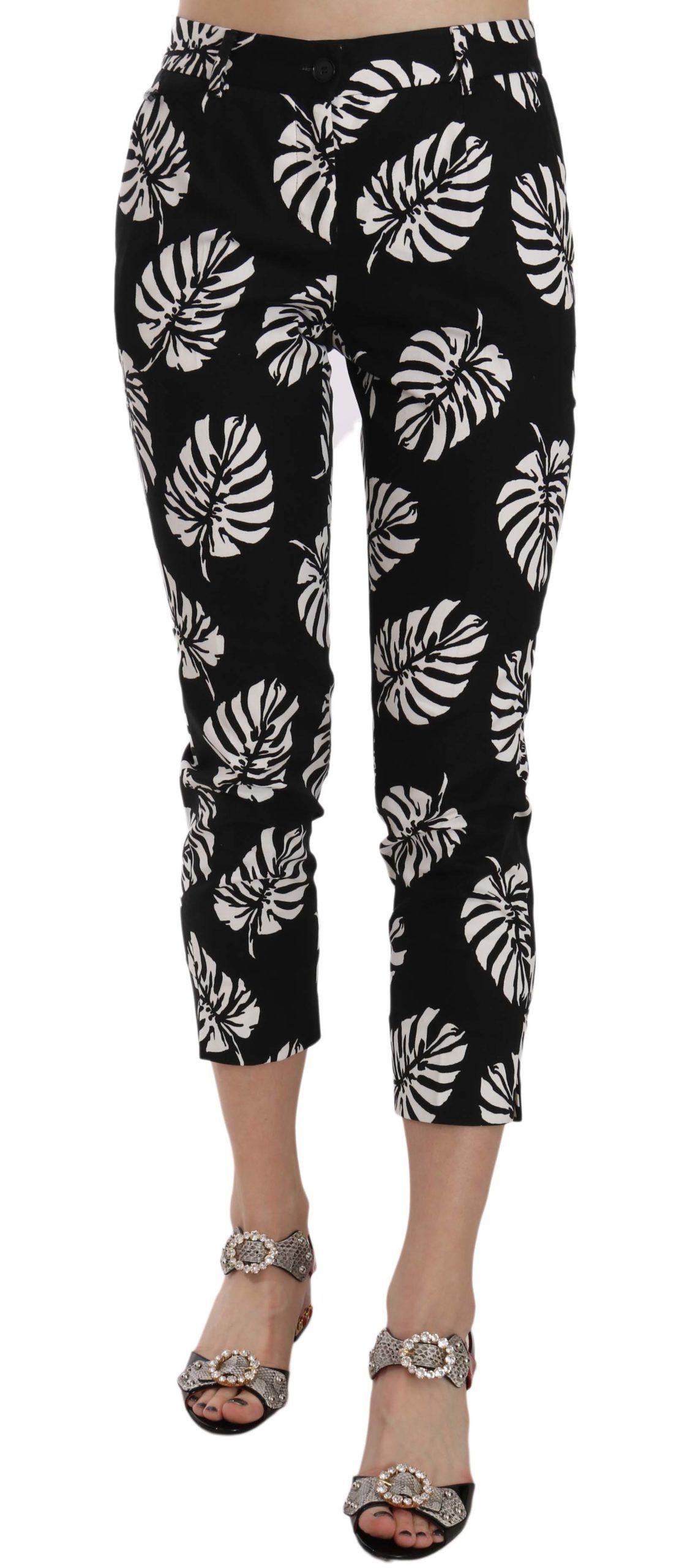 Dolce Gabbana Cropped Broek Bloemenprint