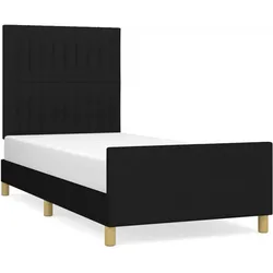vidaXL, Bett, Caveno (Vertikale Streifen) (100 x 200 cm)