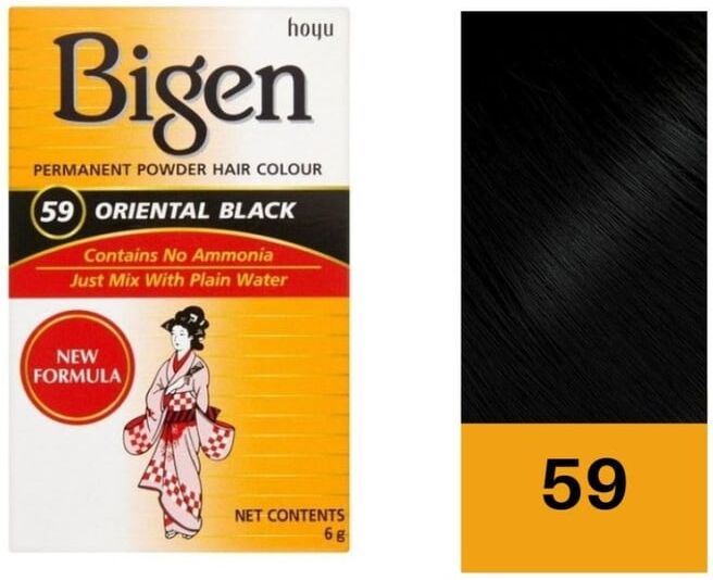 Bigen Tinta Permanente em Pó #59 - Oriental Black