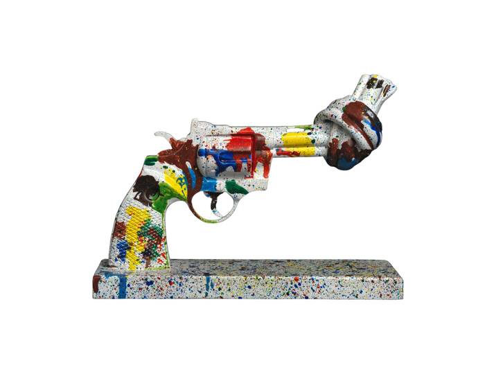 Non Violence Tennis for Peace Dekoration 40 cm Multi