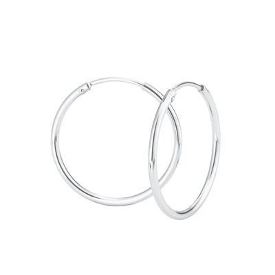 Paar Creolen AMOR "2026224", silber (silberfarben), Ohrringe, Damen, 42mm, Silber 925 (Sterlingsilber)