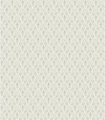 Chris Loves Julia x A-Street Prints Tillie Sage Diamond Floral Wallpaper