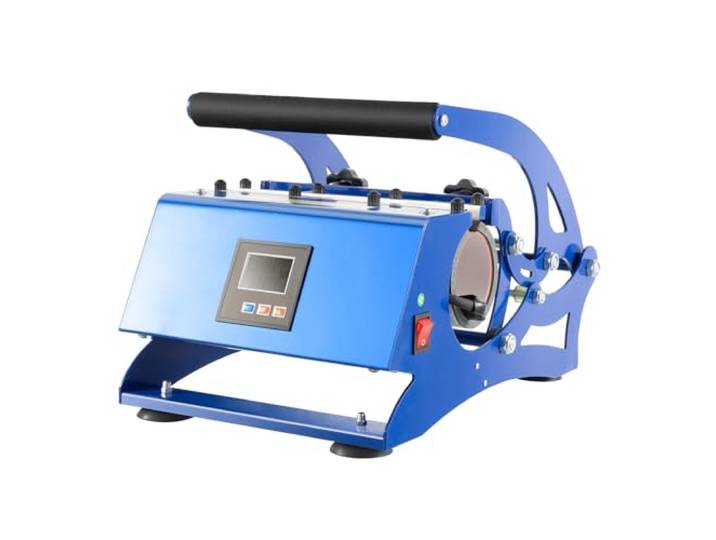 ELWYNTP 6 in 1 Sublimationspresse, 500 W 0-200 ℃ 8-30 OZ Tassenpresse Heißpresse Transferpresse multifunktionales Wärmeübertragungsgerät mit 5 Untersetzern für Keramikbecher Gläser Tumbler