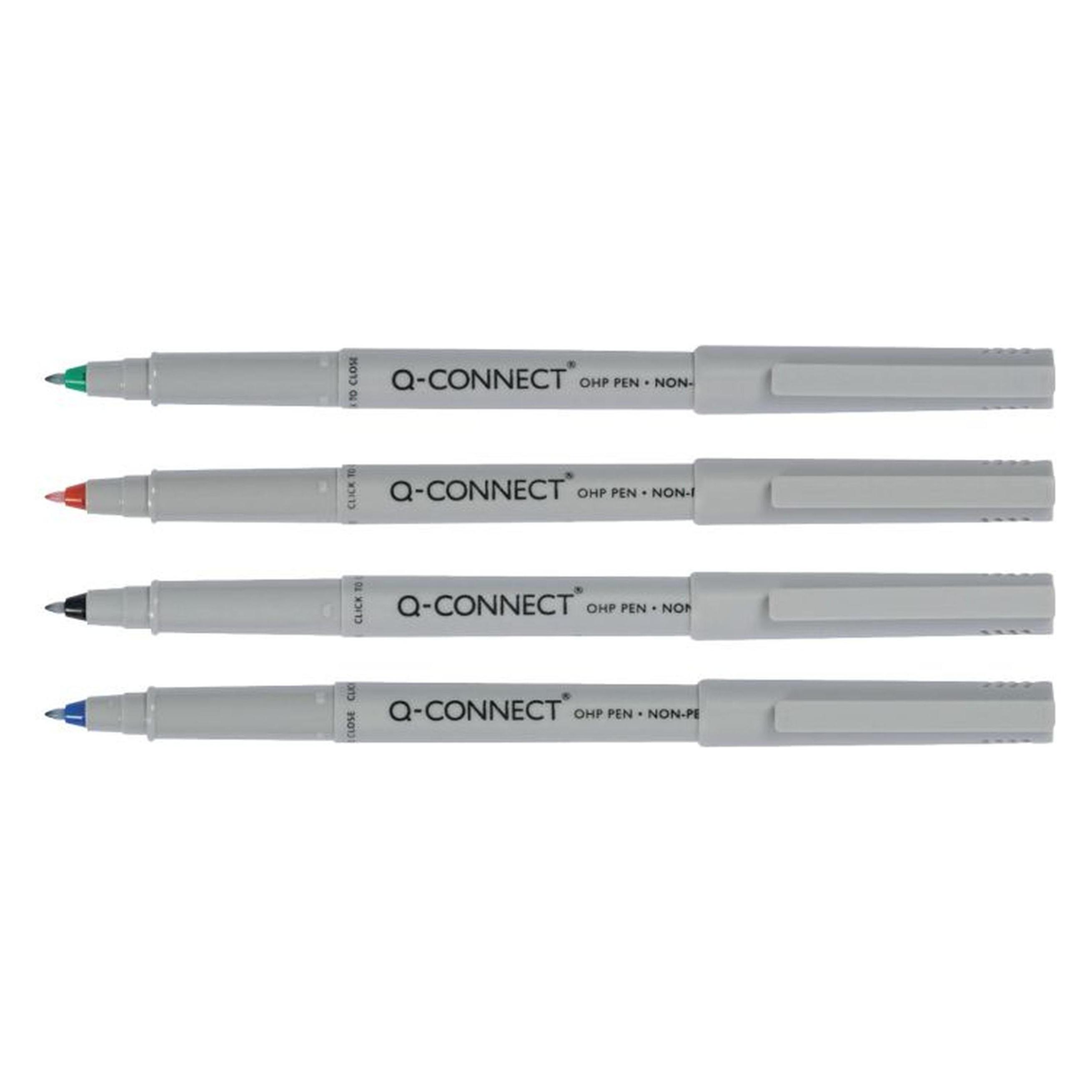 Q-Connect Faserschreiber, non-permanent sortiert (4x) (KF04089)